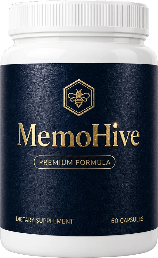 A single bottle of MemoHive Premium Formula